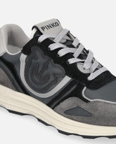 Scarpe da ginnastica in suede con logo - | Pinko