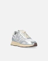Sneakers logo con dettagli silver - | Pinko