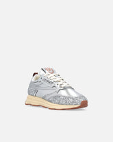 Sneakers laminate con glitter argento - | Pinko