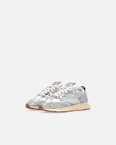 Sneakers laminate con glitter argento - | Pinko