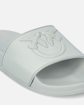 Mules en caoutchouc avec maxi logo Love Birds - | Pinko