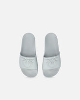 Mules en caoutchouc avec maxi logo Love Birds - | Pinko