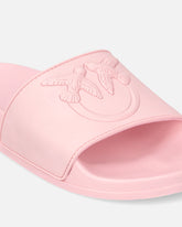 Pantoletten aus Gummi mit Maxi-Logo Love Birds - | Pinko