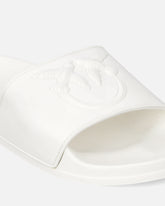 Pantoletten aus Gummi mit Maxi-Logo Love Birds - | Pinko