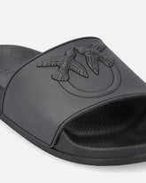 Ciabatte in gomma con maxi logo Love Birds - | Pinko