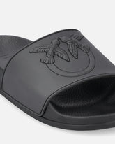 Sandalias tipo chancla de goma con maxilogotipo Love Birds - | Pinko