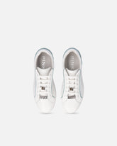 Leather sneakers with logo - | Pinko