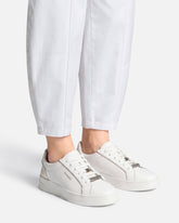 Zapatillas de piel con logotipo - | Pinko