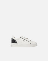 Leather sneakers with logo - | Pinko