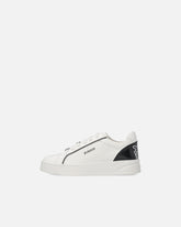 Leather sneakers with logo - | Pinko