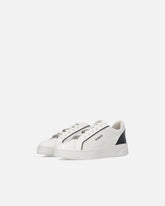Leather sneakers with logo - White | Pinko