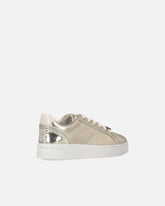 Scarpe da ginnastica laminate con logo - Grigio | Pinko