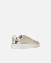 Scarpe da ginnastica laminate con logo - Grigio | Pinko