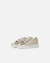 Scarpe da ginnastica laminate con logo - Grigio | Pinko