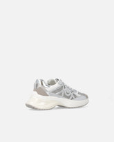Sneakers avec empiècements lamés et logo Love Birds - | Pinko