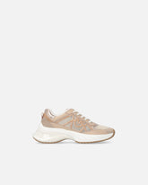 Sneakers with mix of inserts and Love Birds logo - Pink | Pinko