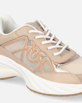 Zapatillas con mezcla de inserciones y logotipo Love Birds - | Pinko