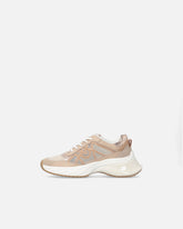 Sneakers with mix of inserts and Love Birds logo - Pink | Pinko