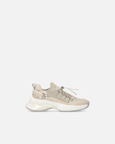 Zapatillas de punto con cordones y tope de cordón - | Pinko