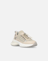 Knitted sneakers with laces and cord lock - | Pinko