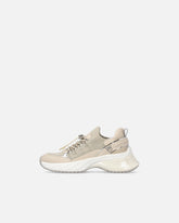 Knitted sneakers with laces and cord lock - | Pinko