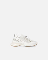 Knitted sneakers with laces and cord lock - | Pinko