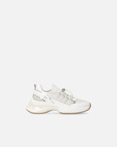 Knitted sneakers with laces and cord lock - | Pinko