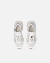 Knitted sneakers with laces and cord lock - | Pinko