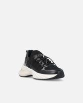 Dzianinowe sneakersy ze sznurowadłami i klipsami - | Pinko
