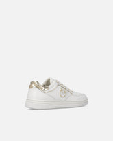 Leather sneakers with Love Birds logo - | Pinko