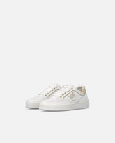 Leather sneakers with Love Birds logo - | Pinko