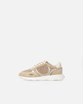 Mesh and suede sneakers with Love Birds logo - | Pinko