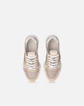 Sneakersy z siatki i zamszu z logo Love Birds - | Pinko