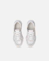 Mesh and suede sneakers with Love Birds logo - | Pinko