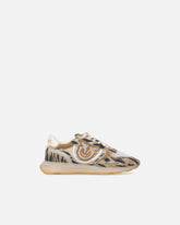 Sneakers avec logo Love Birds et imprimé animalier - | Pinko