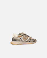 Sneakers avec logo Love Birds et imprimé animalier - | Pinko