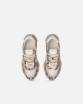 Sneakers with Love Birds logo and animal print - | Pinko