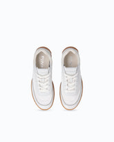 Sneakers en cuir à strass - Blanc | Pinko