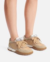 Scarpa da ginnastica con lacci doppi - | Pinko