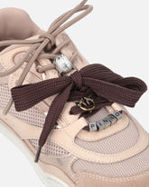 Zapatillas con cordones dobles y aplicaciones joya - | Pinko
