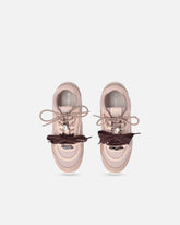 Sneakers à lacets doubles et applications bijou - | Pinko