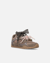 Sneakers con lacci doppi e applicazioni - Marrone | Pinko