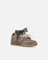 Sneakers with double laces and logo details - Brown | Pinko