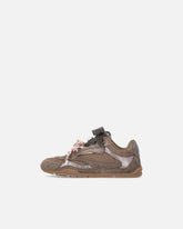 Sneakers con lacci doppi e applicazioni - Marrone | Pinko