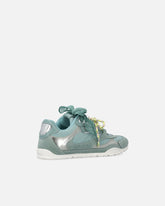 Sneakers with double laces and logo details - Sage Green | Pinko