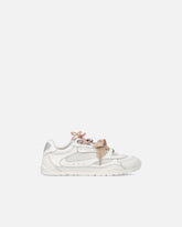 Sneakers with double laces, crystal and charms - | Pinko