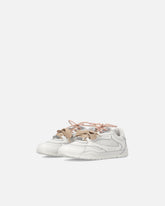 Sneakers with double laces, crystal and charms - | Pinko