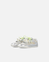 Laminated sneakers with double laces and jewel details - Silver | Pinko