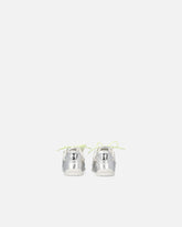 Laminated sneakers with double laces and jewel details - Silver | Pinko