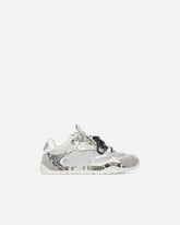 Sneakers stampa pitone con lacci doppi - | Pinko